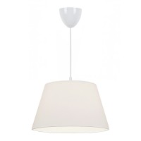 Φωτιστικό οροφής Elanor Megapap υφασμάτινο μονόφωτο χρώμα λευκό 37x21x70εκ.