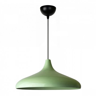 Φωτιστικό οροφής Lela Megapap E27 μεταλλικό μονόφωτο χρώμα μέντα Ø31x100εκ.