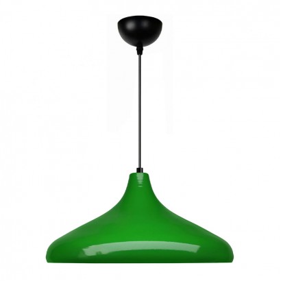 Φωτιστικό οροφής Lela Megapap E27 μεταλλικό μονόφωτο χρώμα πράσινο Ø31x100εκ.