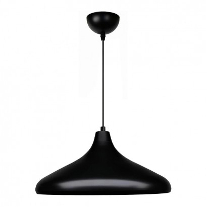 Φωτιστικό οροφής Lela Megapap E27 μεταλλικό μονόφωτο χρώμα μαύρο Ø31x100εκ.