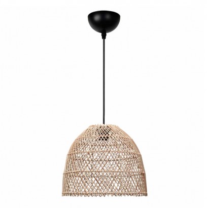 Φωτιστικό οροφής Miota Megapap E27 από μπαμπού μονόφωτο χρώμα φυσικό Ø30x70εκ.