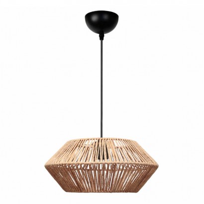 Φωτιστικό οροφής Castel Megapap E27 από σχοινί μονόφωτο χρώμα φυσικό Ø32x70εκ.