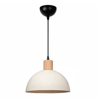 Φωτιστικό οροφής Talis Megapap E27 μεταλλικό μονόφωτο χρώμα κρεμ Ø25x100εκ.