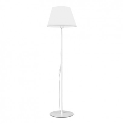 Φωτιστικό δαπέδου Vilo Megapap E27 μεταλλικό - ύφασμα Pvc χρώμα λευκό Ø35x152εκ.