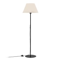 Φωτιστικό δαπέδου Vilo Megapap E27 μεταλλικό - ύφασμα Pvc χρώμα μαύρο - λευκό Ø35x152εκ.