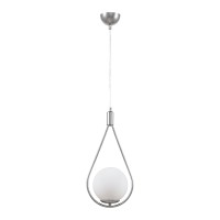 Φωτιστικό οροφής Shemesh Megapap E27  μεταλλικό μονόφωτο χρώμα ασημί 20x20x85εκ.