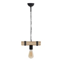 Φωτιστικό οροφής Vero Megapap E27 ξύλινο μονόφωτο χρώμα φυσικό - μαύρο 25x8x65εκ. Φωτιστικό οροφής Vero Megapap E27 ξύλινο μονόφωτο χρώμα φυσικό - μαύρο 25x8x65εκ.