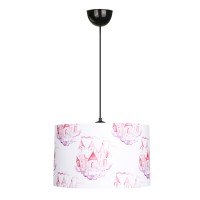 Φωτιστικό οροφής Tale Megapap E27 ύφασμα PVC μονόφωτο πολύχρωμο Ø33x70εκ.