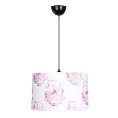 Φωτιστικό οροφής Tale Megapap E27 ύφασμα PVC μονόφωτο πολύχρωμο Ø33x70εκ.