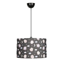 Φωτιστικό οροφής Tale Megapap E27 ύφασμα PVC μονόφωτο πολύχρωμο Ø33x70εκ.