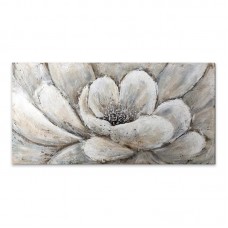 Πίνακας σε καμβά "Silver Flowers" Megapap ψηφιακής εκτύπωσης 140x70x3εκ. Πίνακας σε καμβά "Silver Flowers" Megapap ψηφιακής εκτύπωσης 140x70x3εκ.