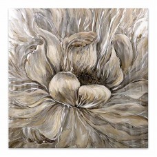 Πίνακας σε καμβά "Golden Flowers" Megapap ψηφιακής εκτύπωσης 100x100x3εκ. Πίνακας σε καμβά "Golden Flowers" Megapap ψηφιακής εκτύπωσης 100x100x3εκ.