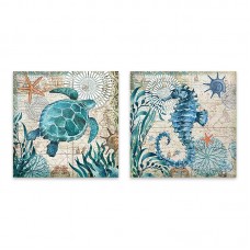 Πίνακας σε καμβά "Sea Creatures" Megapap 2 τμχ. ψηφιακής εκτύπωσης 83x40x3εκ. Πίνακας σε καμβά "Sea Creatures" Megapap 2 τμχ. ψηφιακής εκτύπωσης 83x40x3εκ.