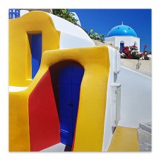 Πίνακας σε καμβά "Santorini" Megapap ψηφιακής εκτύπωσης 50x50x3εκ. Πίνακας σε καμβά "Santorini" Megapap ψηφιακής εκτύπωσης 50x50x3εκ.