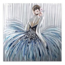 Πίνακας σε καμβά "Girl In Pearl Dress" Megapap ψηφιακής εκτύπωσης 90x90x3εκ. Πίνακας σε καμβά "Girl In Pearl Dress" Megapap ψηφιακής εκτύπωσης 90x90x3εκ.