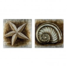 Πίνακες σε καμβά "Starfish - Shell" Megapap 2 τμχ. ψηφιακής εκτύπωσης 103x50x3εκ. Πίνακες σε καμβά "Starfish - Shell" Megapap 2 τμχ. ψηφιακής εκτύπωσης 103x50x3εκ.