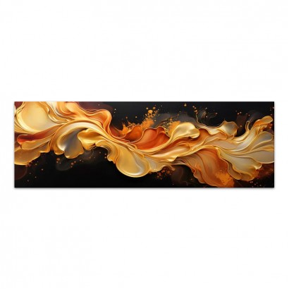 Πίνακας σε καμβά "Abstract Heat Wave" Megapap ψηφιακής εκτύπωσης 150x50x3εκ.