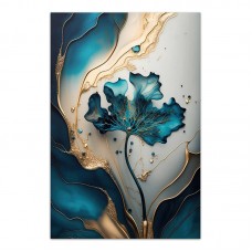 Πίνακας σε καμβά "Emerald Flower" Megapap ψηφιακής εκτύπωσης 70x100x3εκ. Πίνακας σε καμβά "Emerald Flower" Megapap ψηφιακής εκτύπωσης 70x100x3εκ.