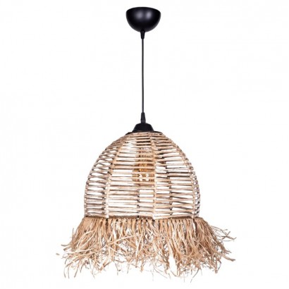 Φωτιστικό οροφής Varena Megapap E27 χάρτινο μονόφωτο χρώμα φυσικό Ø30x70εκ.