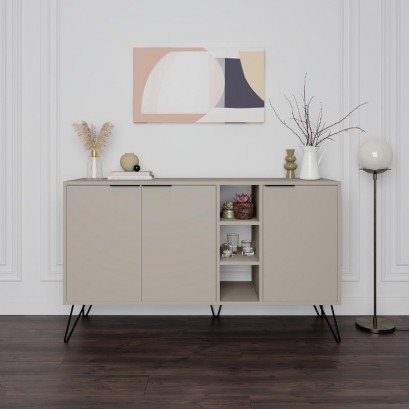 Μπουφές Clara Megapap χρώμα sandstone 142x35,6x83εκ. Μπουφές Clara Megapap χρώμα sandstone 142x35,6x83εκ.