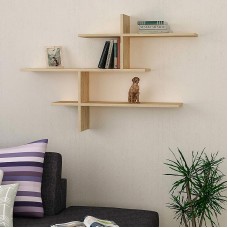 Ραφιέρα τοίχου Leo Megapap χρώμα sapphire oak 123x22x80εκ. Ραφιέρα τοίχου Leo Megapap χρώμα sapphire oak 123x22x80εκ.