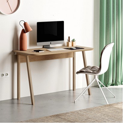 Γραφείο εργασίας Luton Megapap χρώμα sapphire oak 120x60x75εκ.