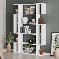 Βιβλιοθήκη Mito Megapap χρώμα λευκό 108x25x161εκ. Βιβλιοθήκη Mito Megapap χρώμα λευκό 108x25x161εκ.