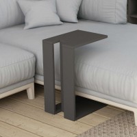 Τραπεζάκι βοηθητικό Muju Megapap χρώμα ανθρακί 30x40x57εκ.