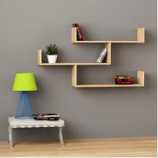 Ραφιέρα τοίχου Tibet Megapap χρώμα sapphire oak 119x22x66εκ. Ραφιέρα τοίχου Tibet Megapap χρώμα sapphire oak 119x22x66εκ.