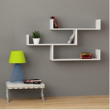 Ραφιέρα τοίχου Tibet Megapap χρώμα λευκό 119x22x66εκ. Ραφιέρα τοίχου Tibet Megapap χρώμα λευκό 119x22x66εκ.