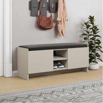 Παπουτσοθήκη Zulla Megapap χρώμα sandstone 110x37x43εκ.