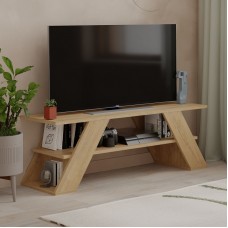 Έπιπλο τηλεόρασης Farfalla Megapap χρώμα sapphire oak 120x33,5x40εκ.