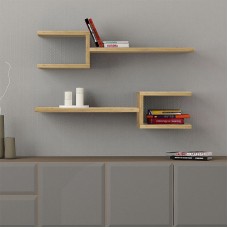 Ραφιέρα τοίχου Fork Megapap 2 τεμαχίων χρώμα sapphire oak 75x19,5x18εκ. Ραφιέρα τοίχου Fork Megapap 2 τεμαχίων χρώμα sapphire oak 75x19,5x18εκ.