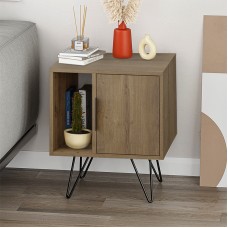 Κομοδίνο Glynn Megapap χρώμα ανοιχτό καρυδί 50,2x44,6x60εκ. Κομοδίνο Glynn Megapap χρώμα ανοιχτό καρυδί 50,2x44,6x60εκ.