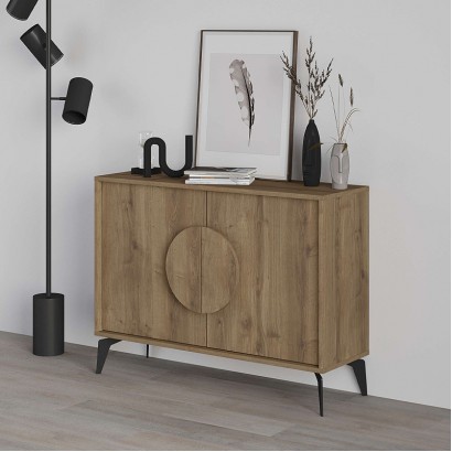 Μπουφές Gora Megapap χρώμα ανοιχτό καρυδί 110x35,6x82εκ.