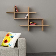 Ραφιέρα τοίχου Halic Megapap χρώμα sapphire oak 150x22x82εκ. Ραφιέρα τοίχου Halic Megapap χρώμα sapphire oak 150x22x82εκ.
