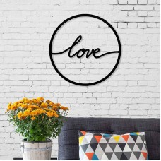 Διακοσμητικό τοίχου Love Megapap μεταλλικό χρώμα μαύρο 45x2x45εκ. Διακοσμητικό τοίχου Love Megapap μεταλλικό χρώμα μαύρο 45x2x45εκ.
