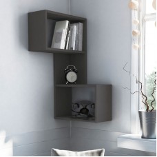 Ραφιέρα τοίχου γωνιακή Part Megapap χρώμα ανθρακί 47x20x82εκ. Ραφιέρα τοίχου γωνιακή Part Megapap χρώμα ανθρακί 47x20x82εκ.