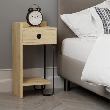 Κομοδίνο Sirius Megapap αριστερό χρώμα sapphire oak 32x30x61εκ. Κομοδίνο Sirius Megapap αριστερό χρώμα sapphire oak 32x30x61εκ.