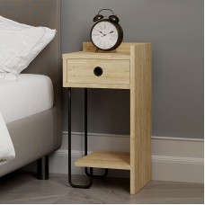 Κομοδίνο Sirius Megapap δεξί χρώμα sapphire oak 32x30x61εκ. Κομοδίνο Sirius Megapap δεξί χρώμα sapphire oak 32x30x61εκ.