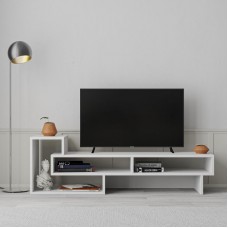 Έπιπλο τηλεόρασης Tetra Megapap χρώμα λευκό 136,7x40x42εκ. Έπιπλο τηλεόρασης Tetra Megapap χρώμα λευκό 136,7x40x42εκ.