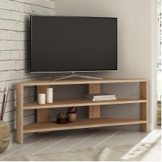 Έπιπλο τηλεόρασης γωνιακό Thales Megapap χρώμα sapphire oak 110x36x45εκ.