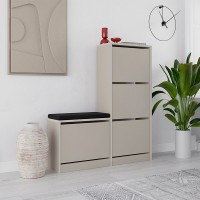 Παπουτσοθήκη Dude Megapap χρώμα sandstone 104,8x26x118,5εκ. Παπουτσοθήκη Dude Megapap χρώμα sandstone 104,8x26x118,5εκ.