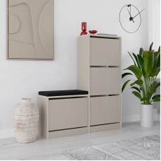Παπουτσοθήκη Dude Megapap χρώμα sandstone 104,8x26x118,5εκ. Παπουτσοθήκη Dude Megapap χρώμα sandstone 104,8x26x118,5εκ.