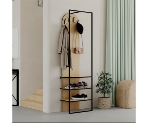 Έπιπλο εισόδου Archy Megapap χρώμα sapphire oak 53x31,7x180εκ.