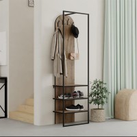 Έπιπλο εισόδου Archy Megapap χρώμα ανοιχτό καρυδί 53x31,7x180εκ.