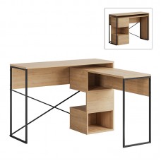 Γραφείο εργασίας πολυμορφικό Badau Megapap χρώμα sapphire oak 110x37,2x77εκ. Γραφείο εργασίας πολυμορφικό Badau Megapap χρώμα sapphire oak 110x37,2x77εκ.