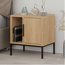 Κομοδίνο Glynn Megapap χρώμα saphhire oak 45x35x50εκ. Κομοδίνο Glynn Megapap χρώμα saphhire oak 45x35x50εκ.