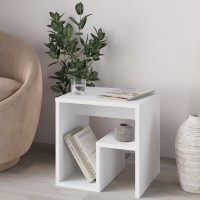 Τραπεζάκι βοηθητικό - Κομοδίνο Bon Megapap χρώμα λευκό 40x35x40εκ. Τραπεζάκι βοηθητικό - Κομοδίνο Bon Megapap χρώμα λευκό 40x35x40εκ.