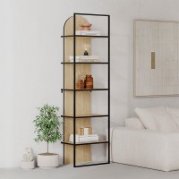 Βιβλιοθήκη Archy Megapap χρώμα sapphire oak 53x31,7x180εκ.